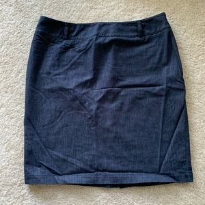 Dark Blue denim like skirt - great condition